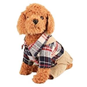Flannel & Corduroy Dog Overalls Jumpsuit